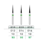 فرز توربین الماسه سوزنی 859 - تیزکاوانTesskavan - Diamond Turbine Needle Burs 859 2