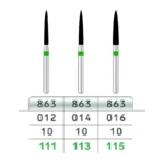 فرز توربین الماسه شعله شمعی بلند - تیزکاوان Tesskavan - Diamond Turbine Long Flame Burs 2