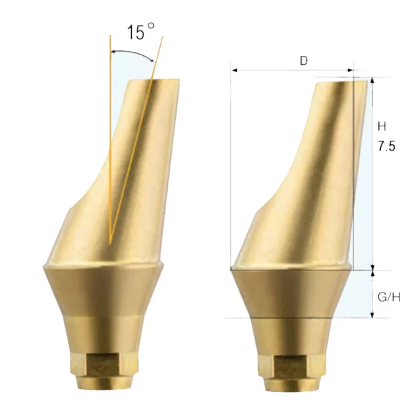 اباتمنت زاویه دار - ایمپلنت دندانی اویتا - Angled Abutment (Screw included) - Dental System Avita2