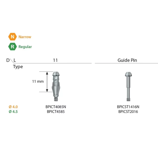 ایمپرشن کوپینگ بسته - ایمپلنت دندانی اویتا Transfer Impression Coping - Dental System Avita2