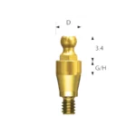 بال اباتمنت - ایمپلنت دندانی اویتا - Ball Abutment - Dental System Avita2