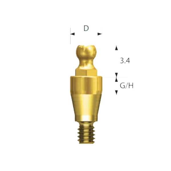 بال اباتمنت - ایمپلنت دندانی اویتا - Ball Abutment - Dental System Avita2