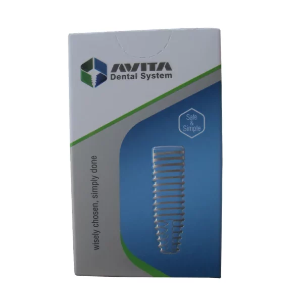 فیکسچر و کاور اسکرو - ایمپلنت دندانی اویتا Fixture (Cover Screw included) - Dental System Avita o